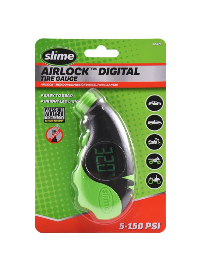 سلايم إيرلوك 5-150 مقياس ضغط إطارات رقمي سهل القراءة اللونين الأسود والأخضر 18.11 x 11.43 x 2.72 ملم 20475 - Image 2